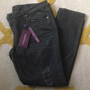 Vigoss “The Chelsea | Skinny” Green Denim Jeans